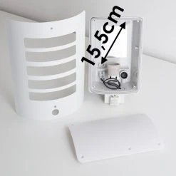 Hofstein Alslev Au&szlig;enwandleuchte Wei&szlig;, 1-flammig, Bewegungsmelder -Außenleuchten Verkaufe alslev aussenwandleuchte h3293034 do1 15