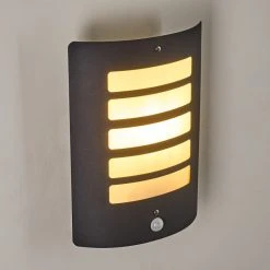 Hofstein Alslev Au&szlig;enwandleuchte Anthrazit, 1-flammig, Bewegungsmelder -Außenleuchten Verkaufe alslev aussenwandleuchte h3293058 do1 3