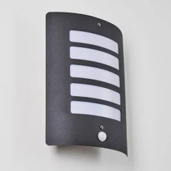 Hofstein Alslev Au&szlig;enwandleuchte Anthrazit, 1-flammig, Bewegungsmelder -Außenleuchten Verkaufe alslev aussenwandleuchte h3293058 do1 4