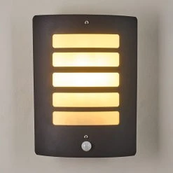 Hofstein Alslev Au&szlig;enwandleuchte Anthrazit, 1-flammig, Bewegungsmelder -Außenleuchten Verkaufe alslev aussenwandleuchte h3293058 do1 6