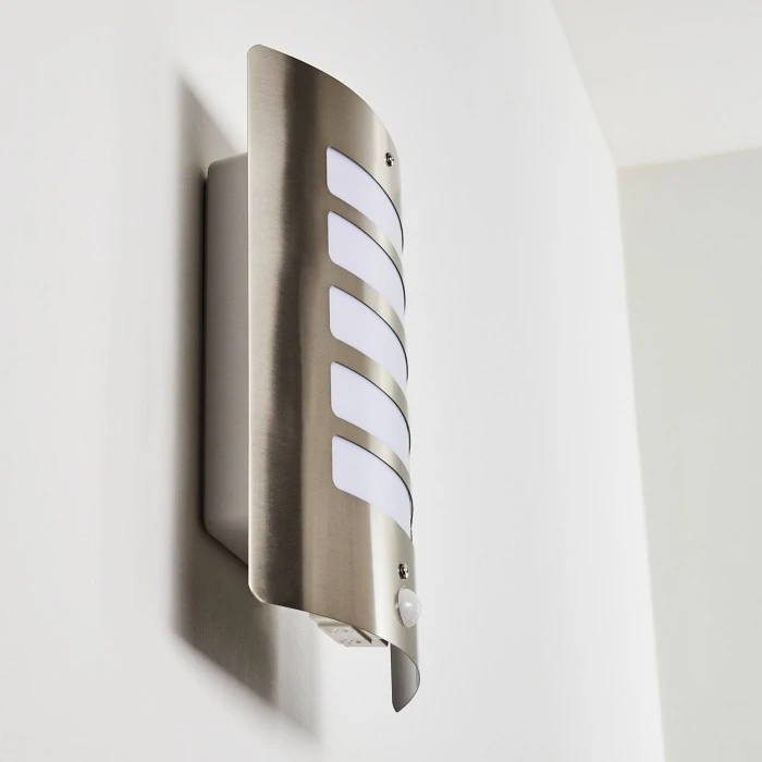 Hofstein Alslev Außenwandleuchte Edelstahl, 1-flammig, Bewegungsmelder 12 Hofstein Alslev Außenwandleuchte Edelstahl, 1-flammig, Bewegungsmelder – Bild 12