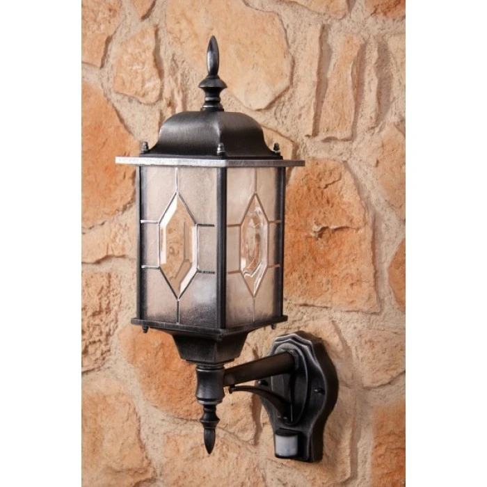 Hofstein Amapala Wandleuchte Schwarz, 1-flammig, Bewegungsmelder 4 Hofstein Amapala Wandleuchte Schwarz, 1-flammig, Bewegungsmelder – Bild 4