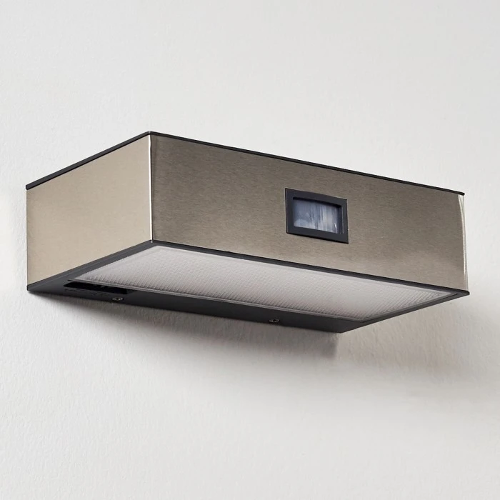 Hofstein Attu Solar-Außenwandleuchte LED Nickel-Matt, 1-flammig, Bewegungsmelder 5 Hofstein Attu Solar-Außenwandleuchte LED Nickel-Matt, 1-flammig, Bewegungsmelder – Bild 5