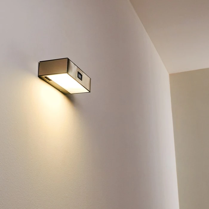 Hofstein Attu Solar-Außenwandleuchte LED Nickel-Matt, 1-flammig, Bewegungsmelder 10 Hofstein Attu Solar-Außenwandleuchte LED Nickel-Matt, 1-flammig, Bewegungsmelder – Bild 10