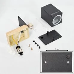 Hofstein Auchac Au&szlig;enwandleuchte Holzoptik, Naturfarben, 1-flammig, Bewegungsmelder -Außenleuchten Verkaufe auchac aussenwandleuchte h3609996 4