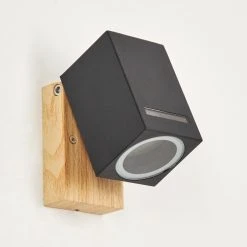 Hofstein Auchac Au&szlig;enwandleuchte Holzoptik, Naturfarben, 1-flammig, Bewegungsmelder -Außenleuchten Verkaufe auchac aussenwandleuchte h3609996 7