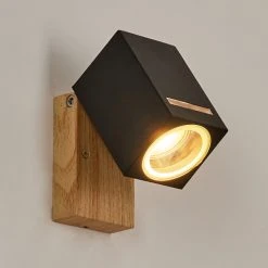 Hofstein Auchac Au&szlig;enwandleuchte Holzoptik, Naturfarben, 1-flammig, Bewegungsmelder -Außenleuchten Verkaufe auchac aussenwandleuchte h3609996 9