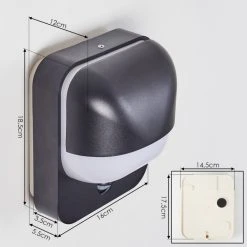 Hofstein Außenwandleuchte Caldes Schwarz, 1-flammig, Bewegungsmelder 15 Hofstein Außenwandleuchte Caldes Schwarz, 1-flammig, Bewegungsmelder -Außenleuchten Verkaufe aussenwandleuchte caldes h3399859 3