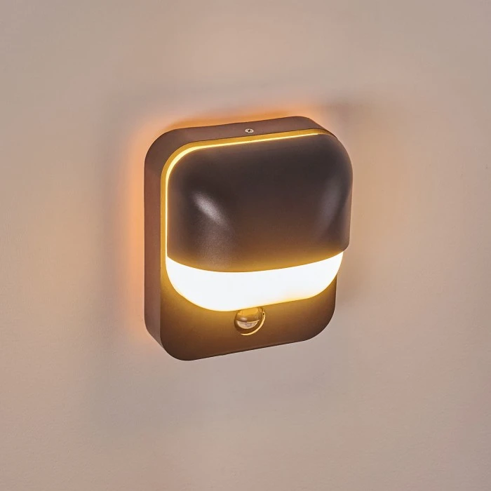 Hofstein Außenwandleuchte Caldes Schwarz, 1-flammig, Bewegungsmelder 7 Hofstein Außenwandleuchte Caldes Schwarz, 1-flammig, Bewegungsmelder – Bild 7