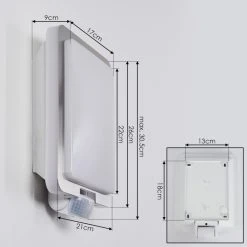 Hofstein Au&szlig;enwandleuchte Canova Chrom, 1-flammig, Bewegungsmelder -Außenleuchten Verkaufe aussenwandleuchte canova h3399880 3