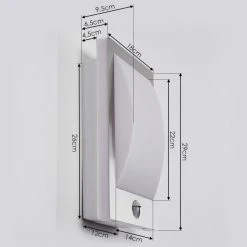 Hofstein Außenwandleuchte Cantone Nickel-Matt, 1-flammig, Bewegungsmelder 15 Hofstein Außenwandleuchte Cantone Nickel-Matt, 1-flammig, Bewegungsmelder -Außenleuchten Verkaufe aussenwandleuchte cantone h3399903 3