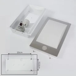 Hofstein Außenwandleuchte Cantone Nickel-Matt, 1-flammig, Bewegungsmelder 16 Hofstein Außenwandleuchte Cantone Nickel-Matt, 1-flammig, Bewegungsmelder -Außenleuchten Verkaufe aussenwandleuchte cantone h3399903 4