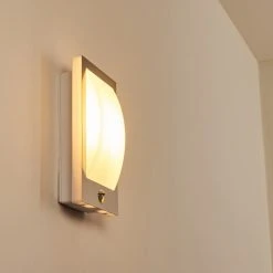 Hofstein Außenwandleuchte Cantone Nickel-Matt, 1-flammig, Bewegungsmelder 21 Hofstein Außenwandleuchte Cantone Nickel-Matt, 1-flammig, Bewegungsmelder -Außenleuchten Verkaufe aussenwandleuchte cantone h3399903 9