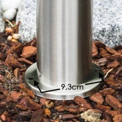 Hofstein Avize Au&szlig;ensockelleuchte Edelstahl, 1-flammig, Bewegungsmelder -Außenleuchten Verkaufe avize aussensockelleuchte h140 2