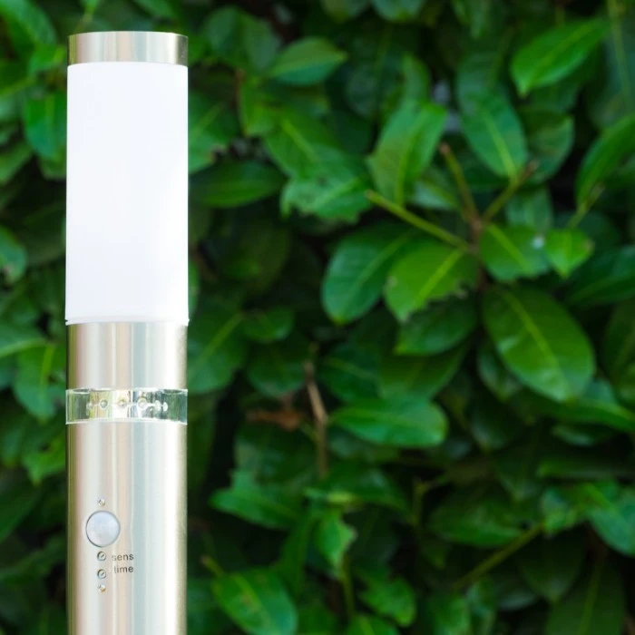 Hofstein Avize Außenstandleuchte Edelstahl, 1-flammig, Bewegungsmelder 7 Hofstein Avize Außenstandleuchte Edelstahl, 1-flammig, Bewegungsmelder – Bild 7