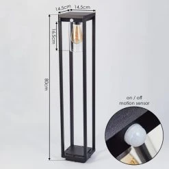 Hofstein Baoshan Wegeleuchte Schwarz, 1-flammig, Bewegungsmelder 13 Hofstein Baoshan Wegeleuchte Schwarz, 1-flammig, Bewegungsmelder -Außenleuchten Verkaufe baoshan wegeleuchte h3451618 3