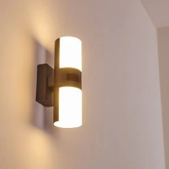 Hofstein Baulund Au&szlig;enwandleuchte LED Anthrazit, 1-flammig, Bewegungsmelder -Außenleuchten Verkaufe baulund aussenwandleuchte h3300381 do1 18