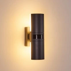 Hofstein Baulund Au&szlig;enwandleuchte LED Anthrazit, 1-flammig, Bewegungsmelder -Außenleuchten Verkaufe baulund aussenwandleuchte h3300381 do1 26