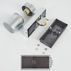 Hofstein Bessiebelle Au&szlig;enwandleuchte Verzinkt, 1-flammig, Bewegungsmelder -Außenleuchten Verkaufe bessiebelle aussenwandleuchte h3605127 4