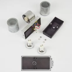 Hofstein Bessiebelle Au&szlig;enwandleuchte Verzinkt, 2-flammig, Bewegungsmelder -Außenleuchten Verkaufe bessiebelle aussenwandleuchte h3605165 4