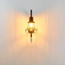 Hofstein Borkan Aussenwandleuchte Braun, Gold, 1-flammig, Bewegungsmelder -Außenleuchten Verkaufe borkan aussenwandleuchte h3023082 14