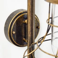 Hofstein Borkan Aussenwandleuchte Braun, Gold, 1-flammig, Bewegungsmelder -Außenleuchten Verkaufe borkan aussenwandleuchte h3023082 19