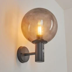 Hofstein Bostarenga Au&szlig;enwandleuchte Anthrazit, 1-flammig, Bewegungsmelder -Außenleuchten Verkaufe bostarenga aussenwandleuchte h3599587 6