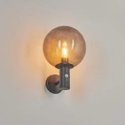 Hofstein Bostarenga Au&szlig;enwandleuchte Anthrazit, 1-flammig, Bewegungsmelder -Außenleuchten Verkaufe bostarenga aussenwandleuchte h3599587 8