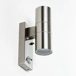 Hofstein Brachy Au&szlig;enwandleuchte Edelstahl, 2-flammig, Bewegungsmelder -Außenleuchten Verkaufe brachy aussenwandleuchte h3267332 do1 19