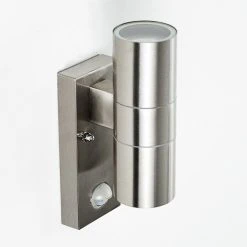 Hofstein Brachy Au&szlig;enwandleuchte Edelstahl, 2-flammig, Bewegungsmelder -Außenleuchten Verkaufe brachy aussenwandleuchte h3267332 do1 4