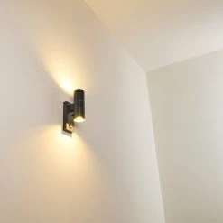 Hofstein Brachy Au&szlig;enwandleuchte Grau, 2-flammig, Bewegungsmelder -Außenleuchten Verkaufe brachy aussenwandleuchte h3267356 do1 17