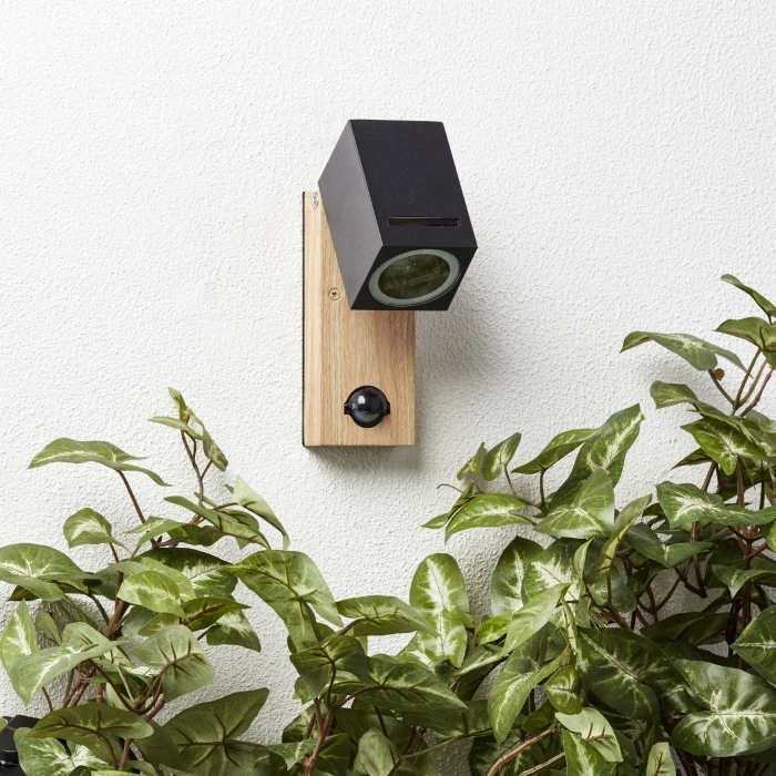 Brilliant Leuchten Brilliant Galeni Wandleuchte Holz hell, 1-flammig, Bewegungsmelder 2 Brilliant Leuchten Brilliant Galeni Wandleuchte Holz hell, 1-flammig, Bewegungsmelder – Bild 2