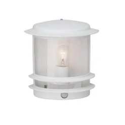 Brilliant Leuchten Brilliant Hollywood Wandleuchte Wei&szlig;, 1-flammig, Bewegungsmelder -Außenleuchten Verkaufe brilliant hollywood wandleuchte 47897 05 3