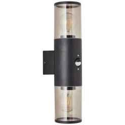 Brilliant Leuchten Sergioro Au&szlig;enwandleuchte Anthrazit, 1-flammig, Bewegungsmelder -Außenleuchten Verkaufe brilliant leuchten sergioro aussenwandleuchte 96474 63 2