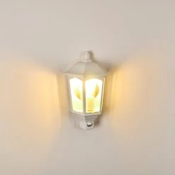 Hofstein Brissago Au&szlig;enwandleuchte Wei&szlig;, 1-flammig, Bewegungsmelder -Außenleuchten Verkaufe brissago aussenwandleuchte h3285435 do1 16