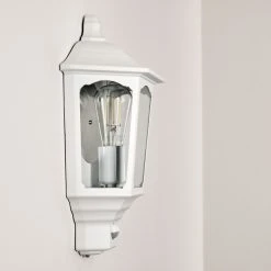 Hofstein Brissago Au&szlig;enwandleuchte Wei&szlig;, 1-flammig, Bewegungsmelder -Außenleuchten Verkaufe brissago aussenwandleuchte h3285435 do1 17