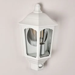 Hofstein Brissago Au&szlig;enwandleuchte Wei&szlig;, 1-flammig, Bewegungsmelder -Außenleuchten Verkaufe brissago aussenwandleuchte h3285435 do1 19