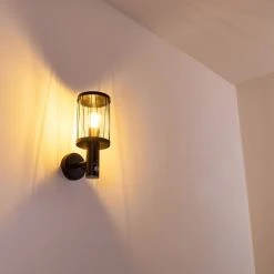 Hofstein Broacker Au&szlig;enwandleuchte Schwarz, 1-flammig, Bewegungsmelder -Außenleuchten Verkaufe broacker aussenwandleuchte h3290408 do1 10