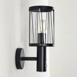 Hofstein Broacker Au&szlig;enwandleuchte Schwarz, 1-flammig, Bewegungsmelder -Außenleuchten Verkaufe broacker aussenwandleuchte h3290408 do1 8