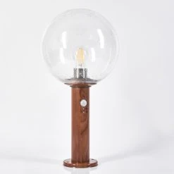 Hofstein Bubodefo Sockelleuchte Braun, Holzoptik, 1-flammig, Bewegungsmelder -Außenleuchten Verkaufe bubodefo sockelleuchte h3600818 7