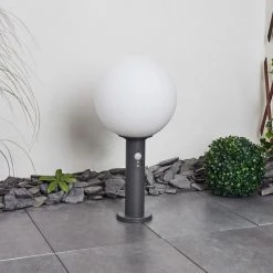 Hofstein Bubodefo Wegeleuchte Anthrazit, 1-flammig, Bewegungsmelder -Außenleuchten Verkaufe bubodefo wegeleuchte h3438923 11