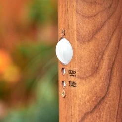 Hofstein Bubodefo Wegeleuchte Braun, Holzoptik, 1-flammig, Bewegungsmelder -Außenleuchten Verkaufe bubodefo wegeleuchte h3600863 2