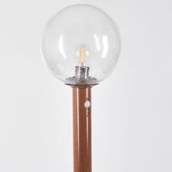 Hofstein Bubodefo Wegeleuchte Braun, Holzoptik, 1-flammig, Bewegungsmelder -Außenleuchten Verkaufe bubodefo wegeleuchte h3600863 7