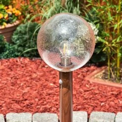 Hofstein Bubodefo Wegeleuchte Braun, Holzoptik, 1-flammig, Bewegungsmelder -Außenleuchten Verkaufe bubodefo wegeleuchte h3600863 8