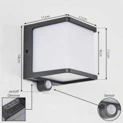 Hofstein Burseryd Solar-Außenwandleuchte LED Anthrazit, 1-flammig, Bewegungsmelder 13 Hofstein Burseryd Solar-Außenwandleuchte LED Anthrazit, 1-flammig, Bewegungsmelder -Außenleuchten Verkaufe burseryd solar aussenwandleuchte h3426548 3