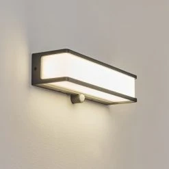 Hofstein Burseryd Solarwandleuchte LED Anthrazit, 1-flammig, Bewegungsmelder -Außenleuchten Verkaufe burseryd solarwandleuchte h3650738 6