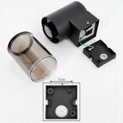 Hofstein Caragua Au&szlig;enwandleuchte Anthrazit, 1-flammig, Bewegungsmelder -Außenleuchten Verkaufe caragua aussenwandleuchte h3612613 4