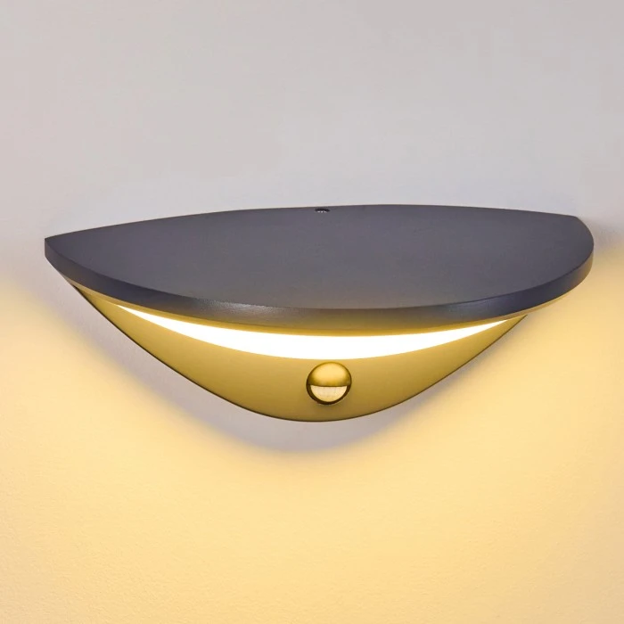 Hofstein Carano Außenwandleuchte LED Schwarz, 1-flammig, Bewegungsmelder 15 Hofstein Carano Außenwandleuchte LED Schwarz, 1-flammig, Bewegungsmelder – Bild 15