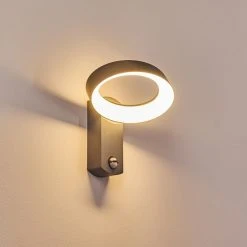 Hofstein Carinola Au&szlig;enwandleuchte LED Anthrazit, 1-flammig, Bewegungsmelder -Außenleuchten Verkaufe carinola aussenwandleuchte h3390993 9