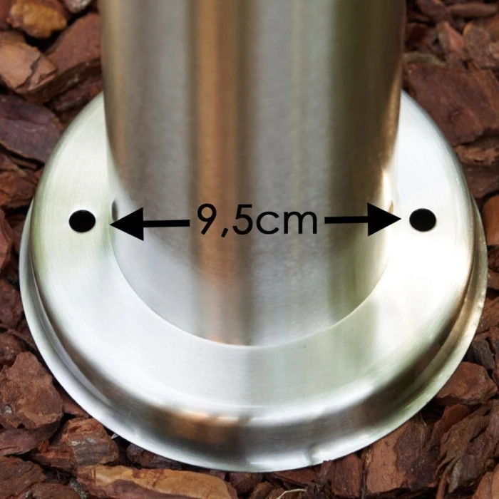 Hofstein Caserta Aussenstehleuchte Edelstahl, 1-flammig, Bewegungsmelder 4 Hofstein Caserta Aussenstehleuchte Edelstahl, 1-flammig, Bewegungsmelder – Bild 4